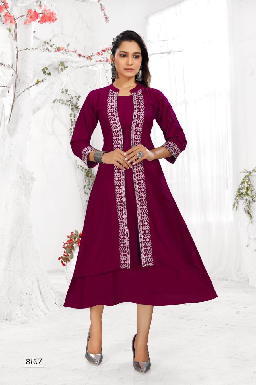 New Panghat 1 Party Wear Rayon Fancy Designer Kurti Collection